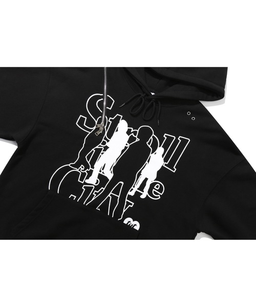 TARGETTO(ターゲット)の「【TARGETTO 】スリットジッパーフーディ / SLIT ZIPPER HOODIE(パーカー・レディース・チャコール/ブラック・FREE)」の11枚目の写真