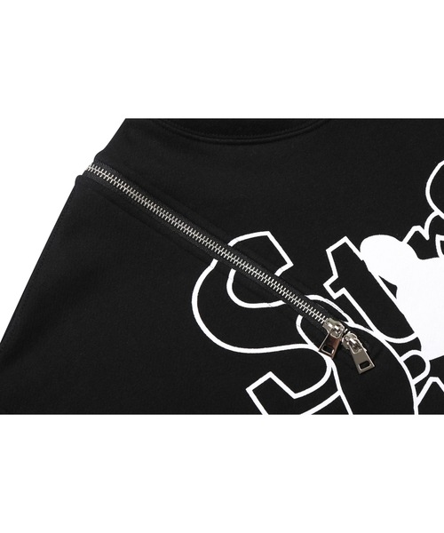 TARGETTO(ターゲット)の「【TARGETTO 】スリットジッパーフーディ / SLIT ZIPPER HOODIE(パーカー・レディース・チャコール/ブラック・FREE)」の14枚目の写真