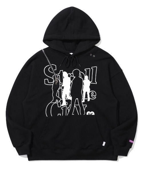 TARGETTO(ターゲット)の「【TARGETTO 】スリットジッパーフーディ / SLIT ZIPPER HOODIE(パーカー・レディース・チャコール/ブラック・FREE)」の7枚目の写真