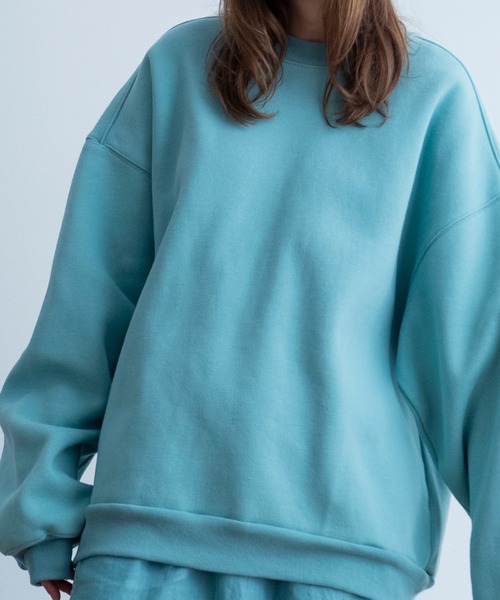 Universal Style Wear(ユニバーサルスタイルウェア)の「Universal Style Wear タオル バケツ クルーネック スウェット(スウェット・メンズ・グレイッシュベージュ/サックスブルー系/ブラック/オフホワイト・MEDIUM/LARGE/X-LARGE)」の7枚目の写真