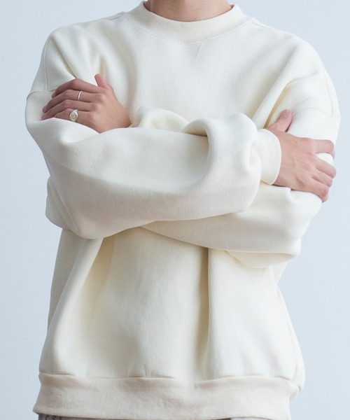 Universal Style Wear(ユニバーサルスタイルウェア)の「Universal Style Wear タオル バケツ クルーネック スウェット(スウェット・メンズ・グレイッシュベージュ/サックスブルー系/ブラック/オフホワイト・MEDIUM/LARGE/X-LARGE)」の13枚目の写真