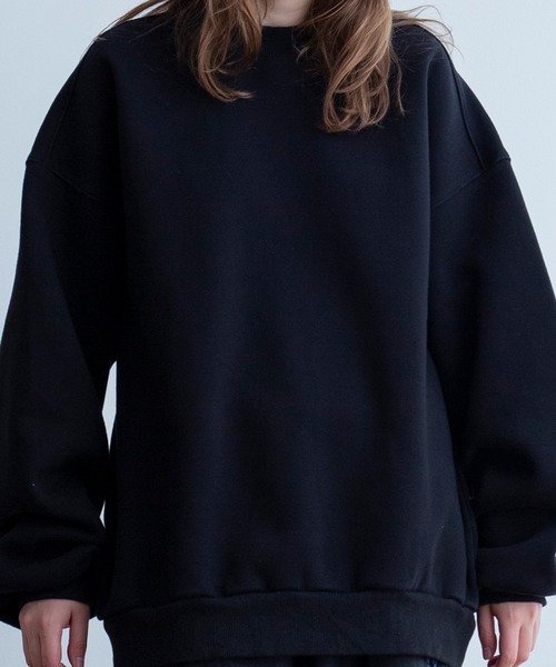 Universal Style Wear(ユニバーサルスタイルウェア)の「Universal Style Wear タオル バケツ クルーネック スウェット(スウェット・メンズ・グレイッシュベージュ/サックスブルー系/ブラック/オフホワイト・MEDIUM/LARGE/X-LARGE)」の15枚目の写真
