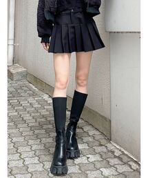 GYDA | ウエスト2WAYプリーツ スカートライクショートパンツ(スカート)