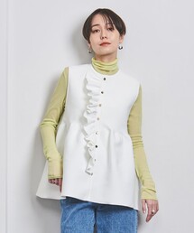 P フリル ニットベストを使った人気ファッションコーディネート - WEAR