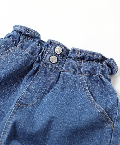 devirock（デビロック）の「楽デニム ハイウエスト テーパードパンツ（デニムパンツ・キッズ・サックスブルー/ネイビー・100cm/110cm/120cm/140cm/160cm/130cm/150cm）」の10枚目の写真