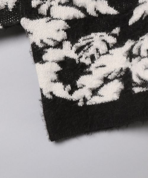 JEANASIS（ジーナシス）の「ジャガードフラワー2WAYカーディガン/183494（カーディガン/ボレロ・レディース・ブラック系その他/グレー系その他/ホワイト系その他・FREE）」の10枚目の写真