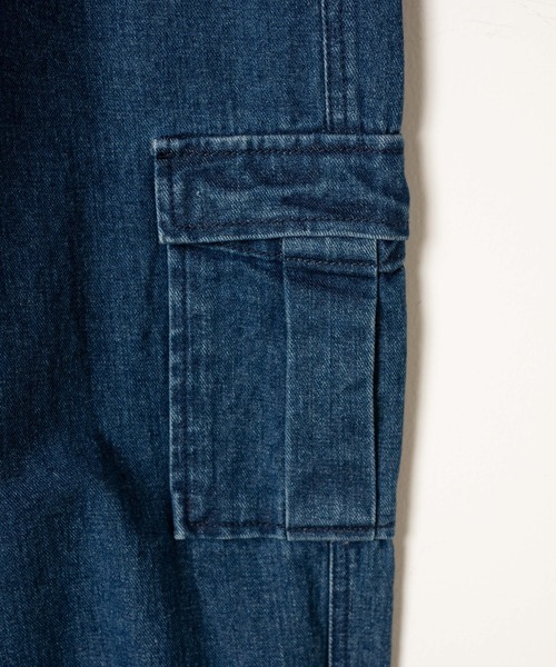WEGO(ウィゴー)の「WEGO/デニムワイドカーゴパンツ(カーゴパンツ・レディース・ライトインディゴブルー/インディゴブルー・FREE)」の19枚目の写真