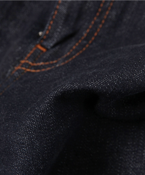 SHIPS JET BLUE（シップスジェットブルー）の「★★DR DENIM(ドクターデニム): SNAP RAW デニムスキニーパンツ 15SS（デニムパンツ・メンズ・ネイビー・34/32/30/28）」の2枚目の写真