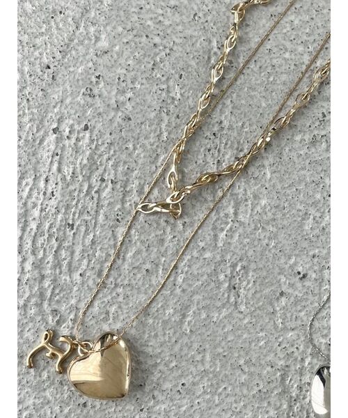 EMODA（エモダ）の「ダブルチェーンロゴネックレス（ネックレス・レディース・ゴールド/シルバー・FREE）」の2枚目の写真