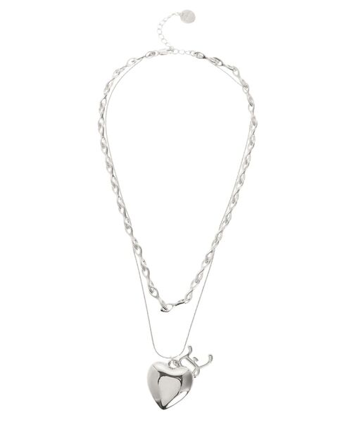 EMODA（エモダ）の「ダブルチェーンロゴネックレス（ネックレス・レディース・ゴールド/シルバー・FREE）」の5枚目の写真