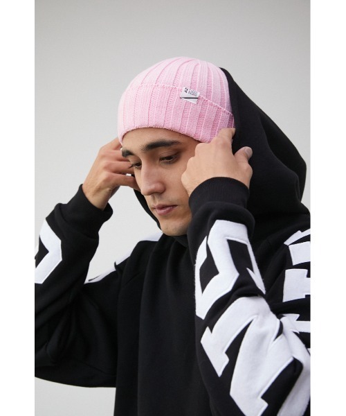 AZUL by moussy（アズールバイマウジー）の「BASIC RIB KNIT CAP/ベーシックリブニットキャップ（ニットキャップ/ビーニー・メンズ・ピンク/ブルー/ブラック・FREE）」の21枚目の写真