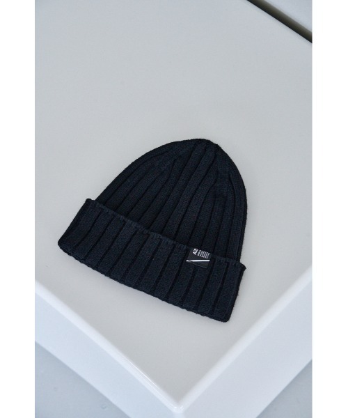 AZUL by moussy（アズールバイマウジー）の「BASIC RIB KNIT CAP/ベーシックリブニットキャップ（ニットキャップ/ビーニー・メンズ・ピンク/ブルー/ブラック・FREE）」の7枚目の写真