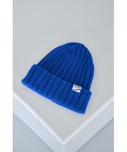 AZUL by moussy（アズールバイマウジー）の「BASIC RIB KNIT CAP/ベーシックリブニットキャップ（ニットキャップ/ビーニー・メンズ・ピンク/ブルー/ブラック・FREE）」の13枚目の写真