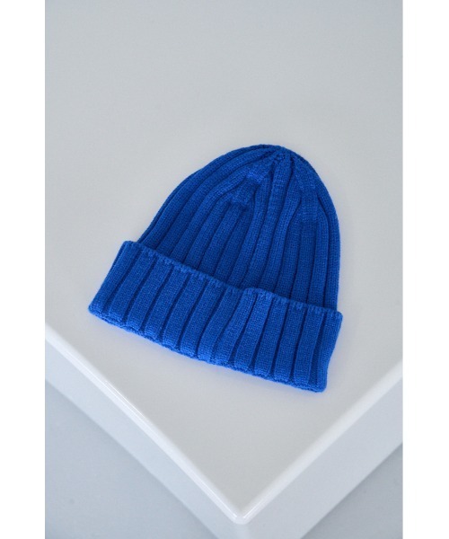 AZUL by moussy（アズールバイマウジー）の「BASIC RIB KNIT CAP/ベーシックリブニットキャップ（ニットキャップ/ビーニー・メンズ・ピンク/ブルー/ブラック・FREE）」の14枚目の写真