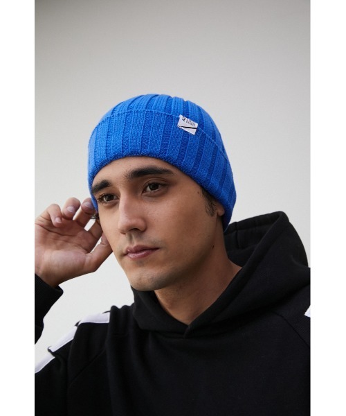 AZUL by moussy（アズールバイマウジー）の「BASIC RIB KNIT CAP/ベーシックリブニットキャップ（ニットキャップ/ビーニー・メンズ・ピンク/ブルー/ブラック・FREE）」の11枚目の写真