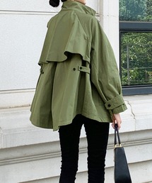 ANOTHER S（アナザーエス）の「スタンドカラーミディアム丈トレンチコート（トレンチコート）」