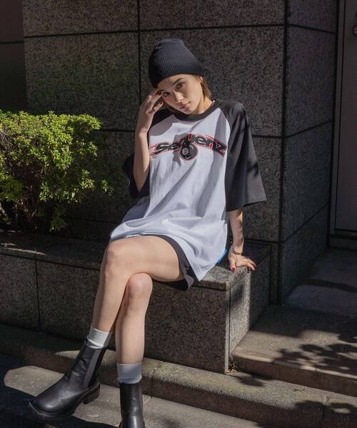 SEQUENZ（シークエンズ）の「【SEQUENZ】SPEED BALL RAGLAN S/S TEE / スピードボール ラグラン ツイルワッペン 半袖 TEE ブロークコア（Tシャツ/カットソー・メンズ・レモンイエロー/ホワイト/ブラック/バーガンディー・MEDIUM/LARGE/X-LARGE）」の11枚目の写真