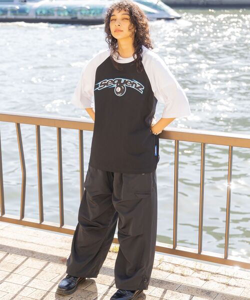 SEQUENZ（シークエンズ）の「【SEQUENZ】SPEED BALL RAGLAN S/S TEE / スピードボール ラグラン ツイルワッペン 半袖 TEE ブロークコア（Tシャツ/カットソー・メンズ・レモンイエロー/ホワイト/ブラック/バーガンディー・MEDIUM/LARGE/X-LARGE）」の13枚目の写真