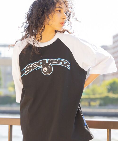 SEQUENZ（シークエンズ）の「【SEQUENZ】SPEED BALL RAGLAN S/S TEE / スピードボール ラグラン ツイルワッペン 半袖 TEE ブロークコア（Tシャツ/カットソー・メンズ・レモンイエロー/ホワイト/ブラック/バーガンディー・MEDIUM/LARGE/X-LARGE）」の15枚目の写真