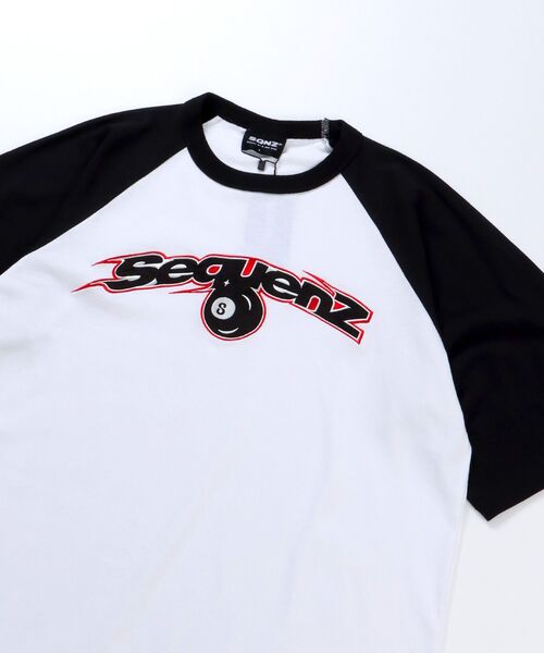 SEQUENZ（シークエンズ）の「【SEQUENZ】SPEED BALL RAGLAN S/S TEE / スピードボール ラグラン ツイルワッペン 半袖 TEE ブロークコア（Tシャツ/カットソー・メンズ・レモンイエロー/ホワイト/ブラック/バーガンディー・MEDIUM/LARGE/X-LARGE）」の22枚目の写真
