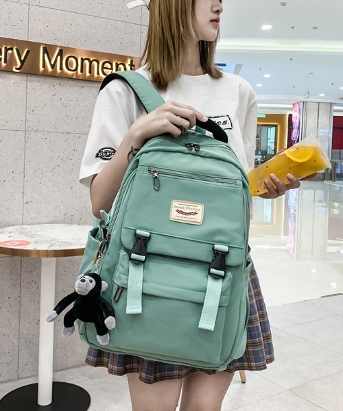 mushwear（マッシュウェア）の「【ZOZO限定カラー】カラーリュック（バックパック/リュック・レディース・ブラック/グリーン/ブルー/イエロー/ピンク/ブルー系その他/ブラック系その他/パープル/レッド・FREE）」の11枚目の写真