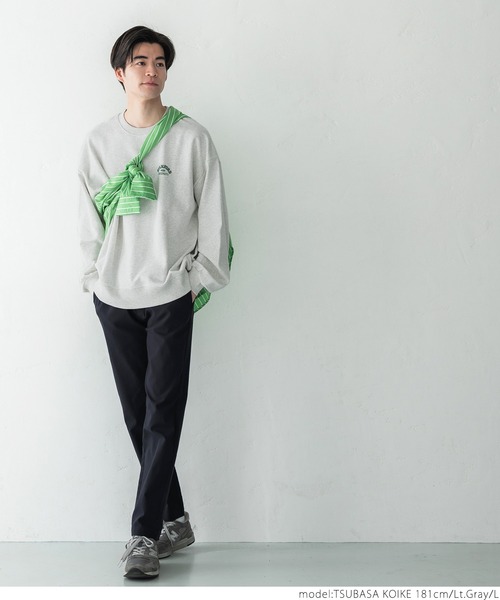 coca(coca)(コカ)の「メンズ ワンポイントプリントスウェット(スウェット・メンズ・ライトグレー/ライトブルー・M/L/XL)」の10枚目の写真
