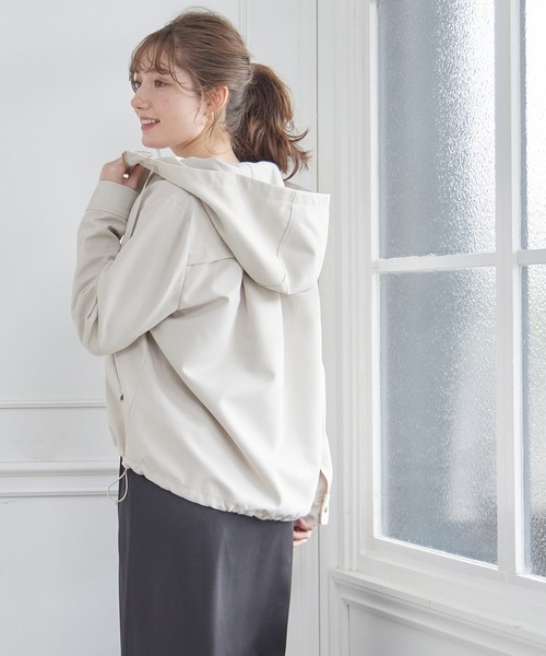 12Twelve Agenda（トゥエルブ　アジェンダ）の「グログランボンディングマウンテンパーカー（マウンテンパーカー・レディース・ベージュ/アイボリー/ネイビー・M）」の18枚目の写真