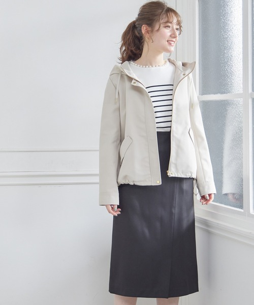 12Twelve Agenda（トゥエルブ　アジェンダ）の「グログランボンディングマウンテンパーカー（マウンテンパーカー・レディース・ベージュ/アイボリー/ネイビー・M）」の20枚目の写真