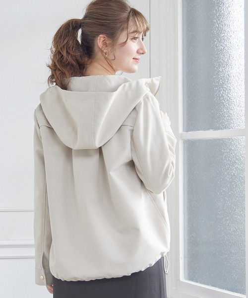 12Twelve Agenda（トゥエルブ　アジェンダ）の「グログランボンディングマウンテンパーカー（マウンテンパーカー・レディース・ベージュ/アイボリー/ネイビー・M）」の17枚目の写真