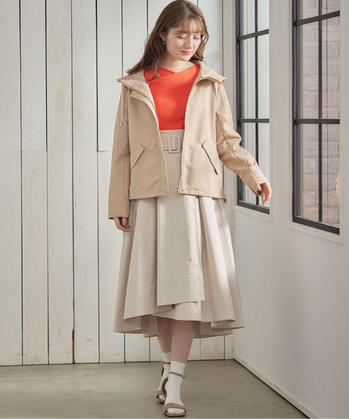 12Twelve Agenda（トゥエルブ　アジェンダ）の「グログランボンディングマウンテンパーカー（マウンテンパーカー・レディース・ベージュ/アイボリー/ネイビー・M）」の10枚目の写真