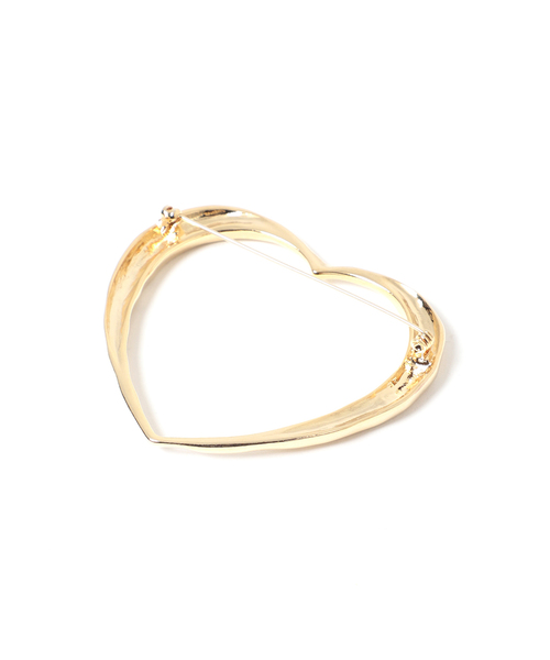 SLOBE IENA（スローブイエナ）の「SLOBE ハートブローチ（その他小物・レディース・ゴールド・FREE）」の6枚目の写真