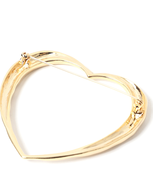 SLOBE IENA（スローブイエナ）の「SLOBE ハートブローチ（その他小物・レディース・ゴールド・FREE）」の7枚目の写真