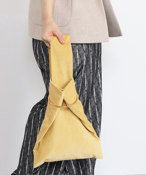 VERMEIL par iena（ヴェルメイユパーイエナ）の「【LERET.H/ルレアッシュ】サック・カレ（ハンドバッグ・レディース・オレンジ/ベージュ/ブルー・FREE）」の4枚目の写真