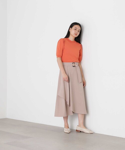 N.（N. Natural Beauty Basic）（エヌエヌナチュラルビューティーベーシック）の「【S Size Line】◆アシンメトリーフレアスカート（スカート・レディース・ベージュ/ブルー・SMALL/MEDIUM）」の10枚目の写真