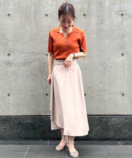 N.（N. Natural Beauty Basic）（エヌエヌナチュラルビューティーベーシック）の「【S Size Line】◆アシンメトリーフレアスカート（スカート・レディース・ベージュ/ブルー・SMALL/MEDIUM）」の12枚目の写真