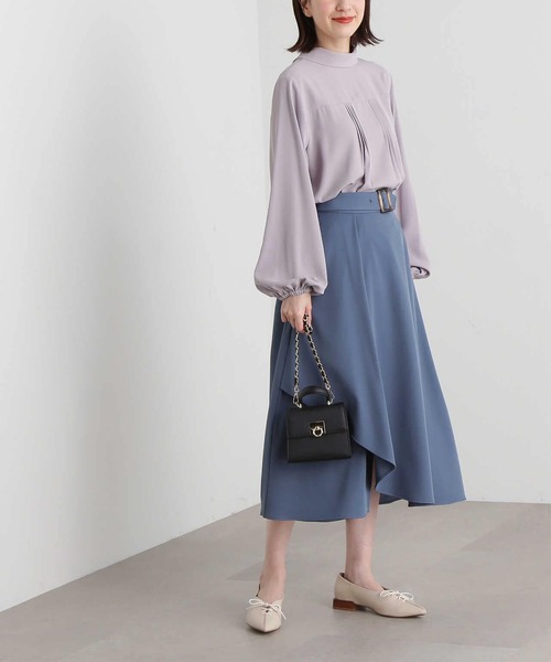 N.（N. Natural Beauty Basic）（エヌエヌナチュラルビューティーベーシック）の「【S Size Line】◆アシンメトリーフレアスカート（スカート・レディース・ベージュ/ブルー・SMALL/MEDIUM）」の17枚目の写真