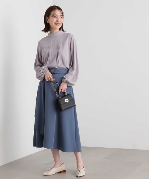 N.（N. Natural Beauty Basic）（エヌエヌナチュラルビューティーベーシック）の「【S Size Line】◆アシンメトリーフレアスカート（スカート・レディース・ベージュ/ブルー・SMALL/MEDIUM）」の19枚目の写真