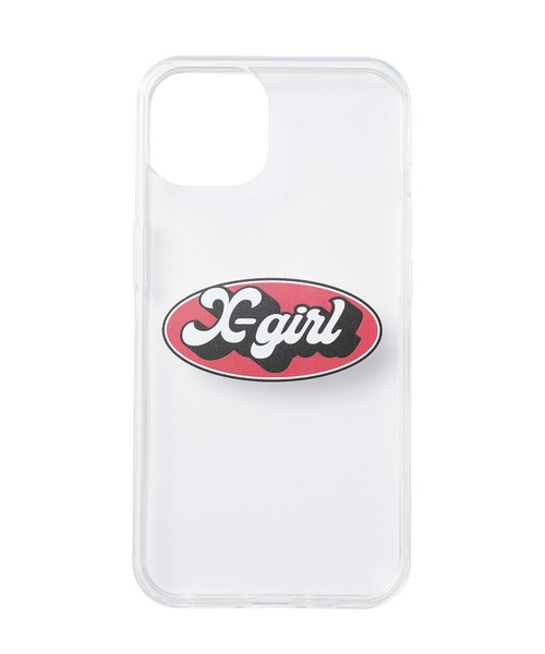 X-girl（エックスガール）の「CLEAR MOBILE CASE for iPhone 13（スマホケース/カバー・レディース・ライトブルー/マルチ/レッド/ピンク・ONE SIZE）」の4枚目の写真