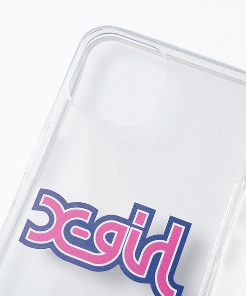 X-girl（エックスガール）の「CLEAR MOBILE CASE for iPhone 13（スマホケース/カバー・レディース・ライトブルー/マルチ/レッド/ピンク・ONE SIZE）」の8枚目の写真