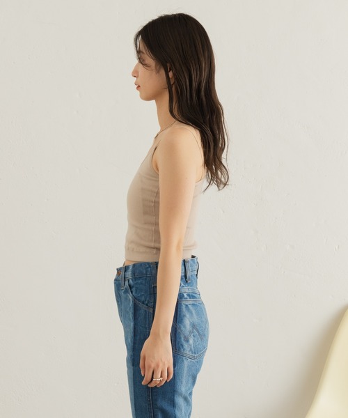 Kastane（カスタネ）の「カップ付きブラキャミ（キャミソール・レディース・ブラック/アイボリー/グリーン系その他・FREE）」の7枚目の写真