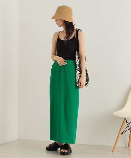 Kastane（カスタネ）の「カップ付きブラキャミ（キャミソール・レディース・ブラック/アイボリー/グリーン系その他・FREE）」の16枚目の写真