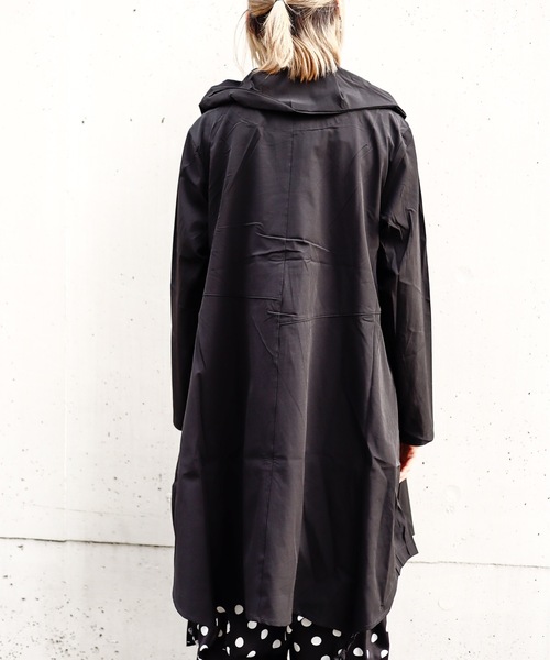 rovtski（ロフトスキー）の「ストレッチロングパーカー（パーカー・レディース・ベージュ/ブラック/ブルー・FREE）」の15枚目の写真