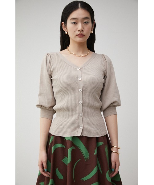 AZUL by moussy(アズールバイマウジー)の「MULTI WAY PUFF SLEEVE KNIT/マルチウェイパフスリーブニット(ニット/セーター・レディース・ブラック/ブルー/ライトベージュ・SMALL/MEDIUM)」の18枚目の写真