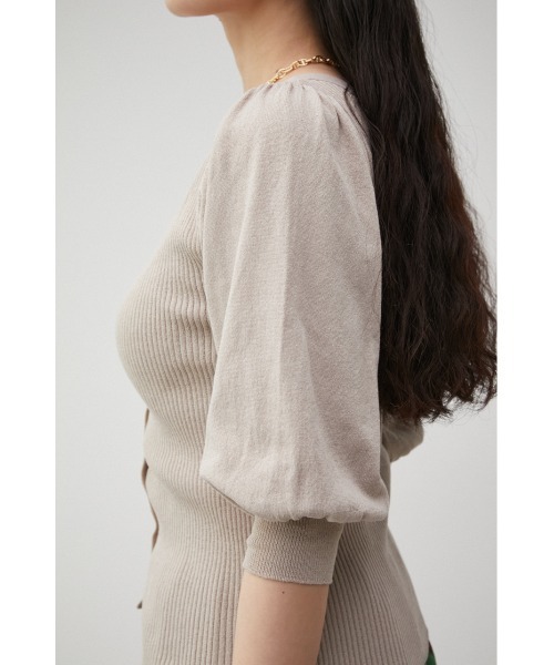 AZUL by moussy(アズールバイマウジー)の「MULTI WAY PUFF SLEEVE KNIT/マルチウェイパフスリーブニット(ニット/セーター・レディース・ブラック/ブルー/ライトベージュ・SMALL/MEDIUM)」の22枚目の写真