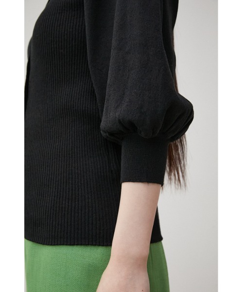AZUL by moussy(アズールバイマウジー)の「MULTI WAY PUFF SLEEVE KNIT/マルチウェイパフスリーブニット(ニット/セーター・レディース・ブラック/ブルー/ライトベージュ・SMALL/MEDIUM)」の12枚目の写真