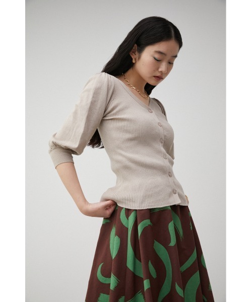 AZUL by moussy(アズールバイマウジー)の「MULTI WAY PUFF SLEEVE KNIT/マルチウェイパフスリーブニット(ニット/セーター・レディース・ブラック/ブルー/ライトベージュ・SMALL/MEDIUM)」の16枚目の写真
