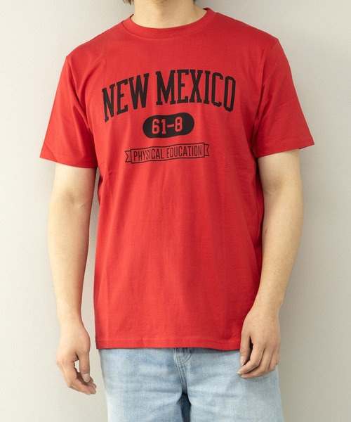 STYLEBLOCK（スタイルブロック）の「半袖プリントTシャツ（Tシャツ/カットソー・メンズ・ホワイト/ネイビー/レッド・M/L/LL）」の3枚目の写真