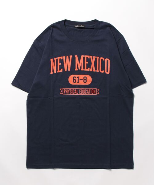 STYLEBLOCK（スタイルブロック）の「半袖プリントTシャツ（Tシャツ/カットソー・メンズ・ホワイト/ネイビー/レッド・M/L/LL）」の6枚目の写真