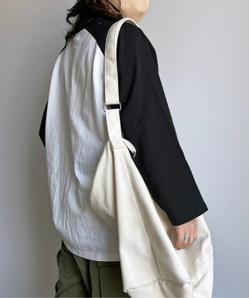 CPCM(シーピーシーエム)の「ラグラン1ポイント刺繍T(Tシャツ/カットソー・レディース・ブラック/ホワイト・LARGE/MEDIUM)」の14枚目の写真