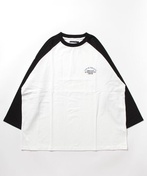 CPCM(シーピーシーエム)の「ラグラン1ポイント刺繍T(Tシャツ/カットソー・レディース・ブラック/ホワイト・LARGE/MEDIUM)」の18枚目の写真